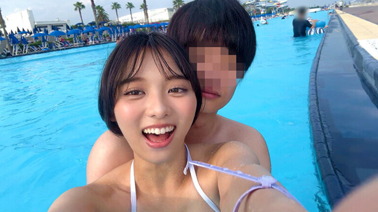 夏休みカップル 可愛すぎる彼女すずちゃん 21歳 お泊り海旅行で種付けされて虜になっている激やばハメ撮りビデオ サンプル画像 01
